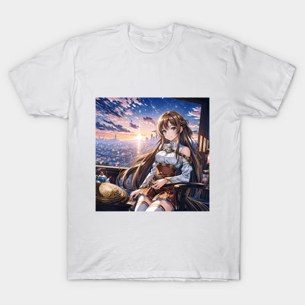 asuna sunset T-Shirt by WabiSabi Wonders